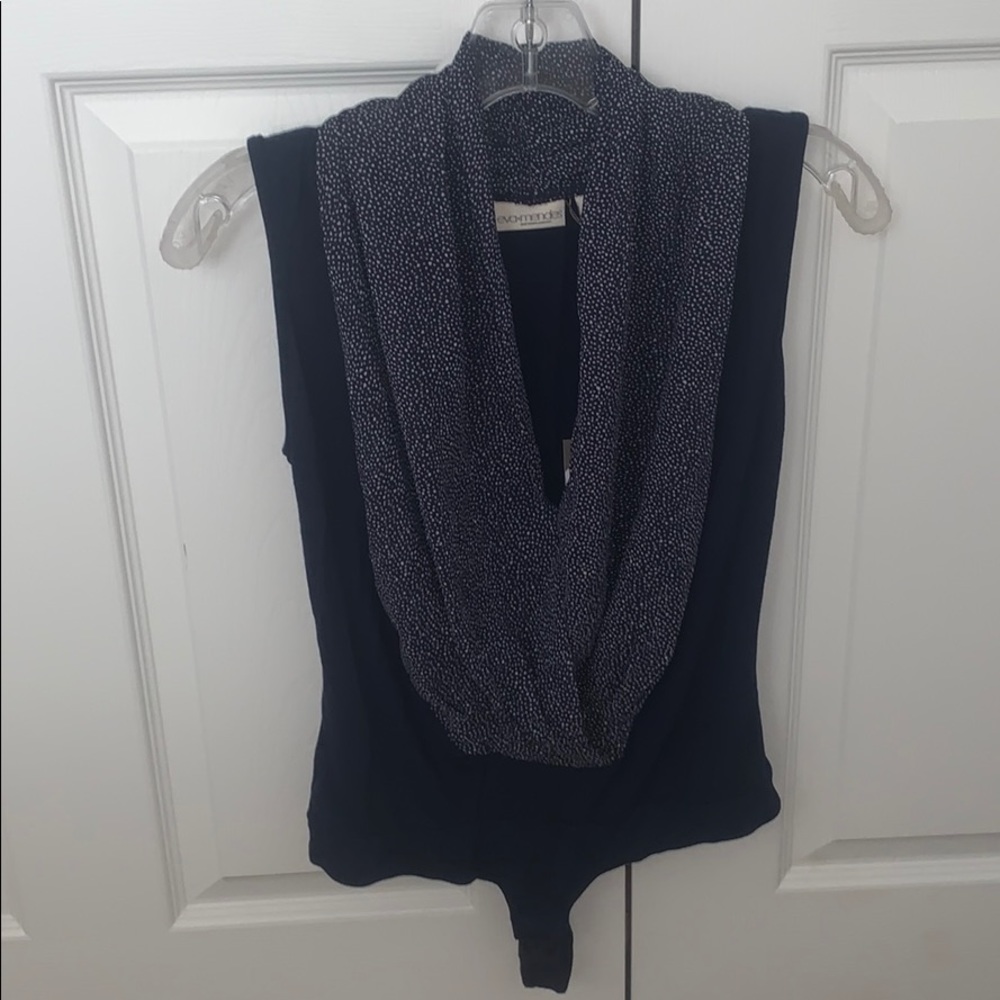 Navy Blue Bodysuit NY & Company NWT
